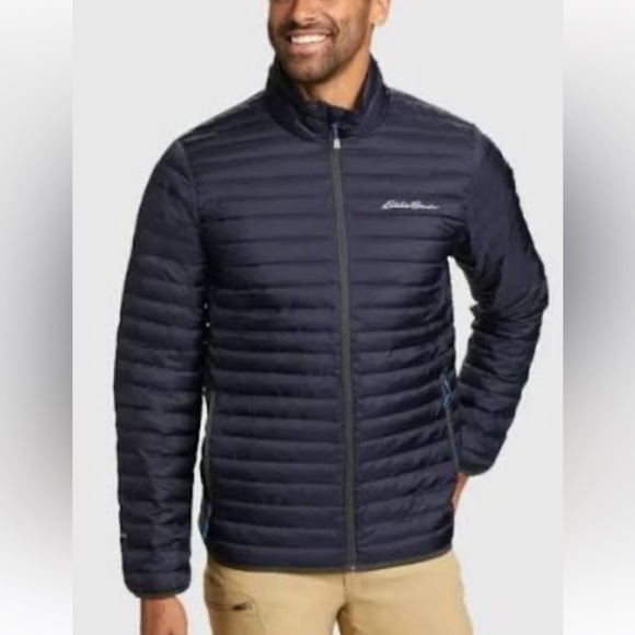 Eddie Bauer Men's Navy Blue Down Jacket NWT - Picture 2 of 13